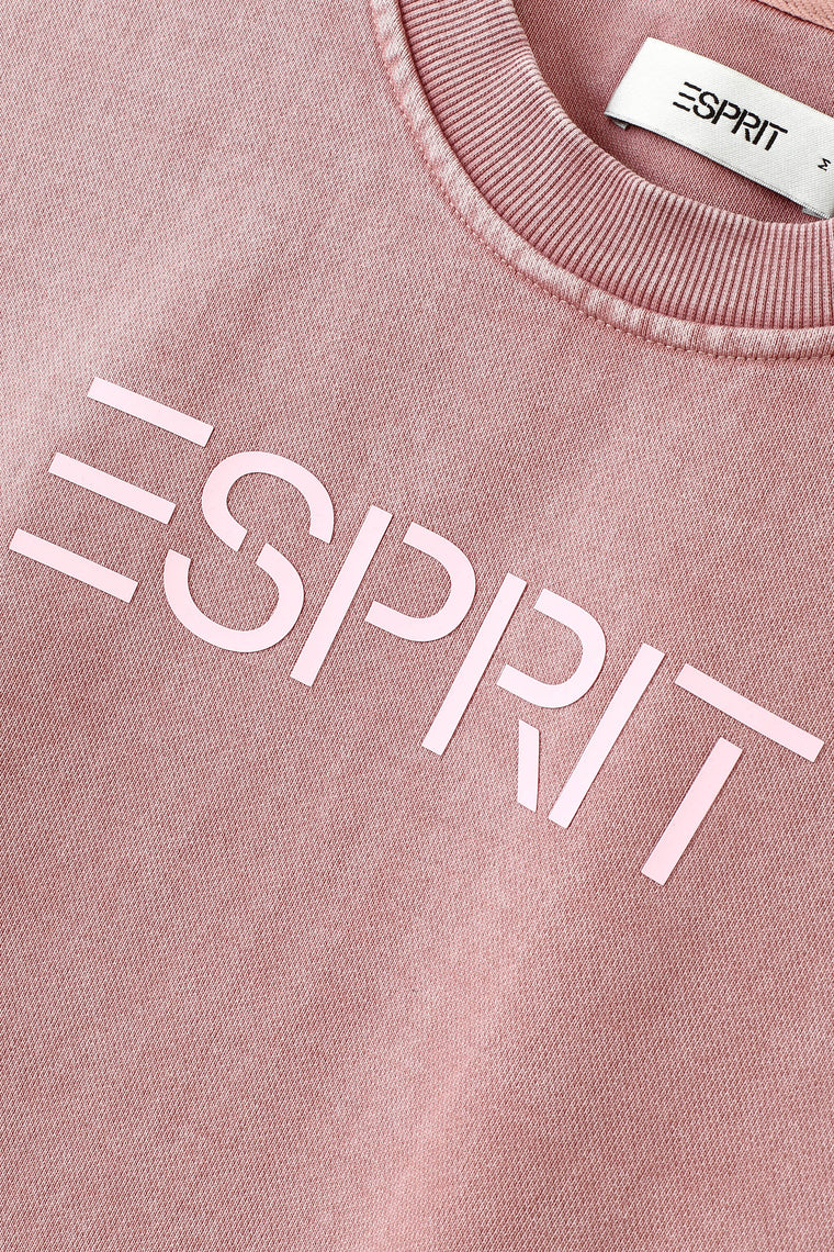ESPRIT CROPPED TONAL SWEATER-PINK