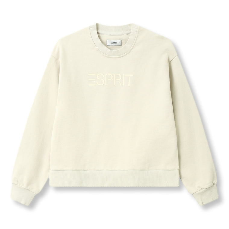 ESPRIT CROPPED TONAL SWEATER-OFF WHITE
