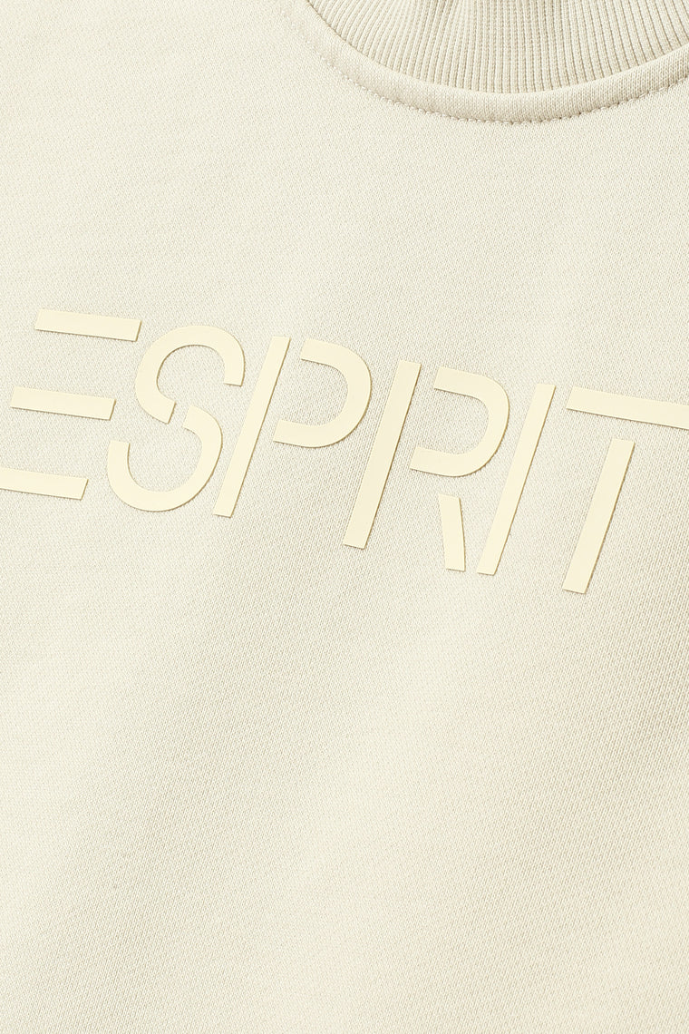 ESPRIT CROPPED TONAL SWEATER-OFF WHITE