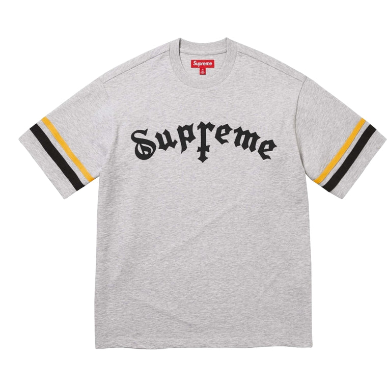 SUPREME CROSS S/S TOP-HEATHER GREY