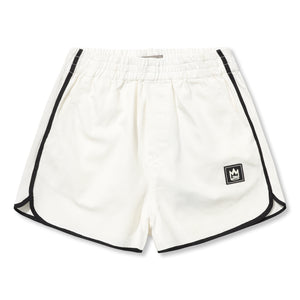 MISHKA W CROWB EMB DENIM SHORT-CREAM