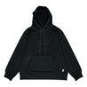 OPEN DIALOGUE TIE DYED LOGO EMBROIDERY HOODIE-BLACK