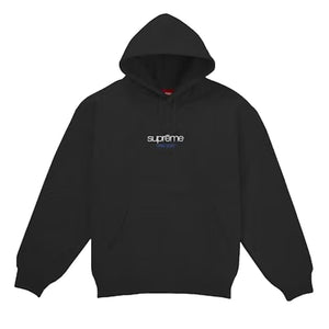 SUPREME CLASSIC LOGO SHOP HOODED SWEATSHIRT-BLACK