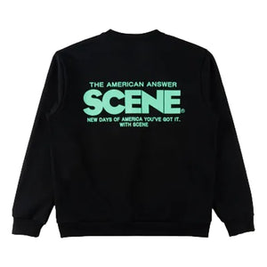 SCENE BY ICE FIRE CLASSIC SWEATER-TIFFANY BLUE