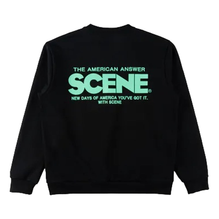 SCENE BY ICE FIRE CLASSIC SWEATER-TIFFANY BLUE