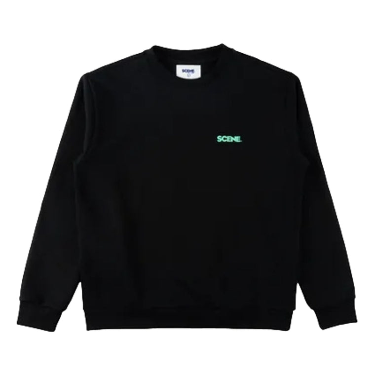 SCENE BY ICE FIRE CLASSIC SWEATER-TIFFANY BLUE