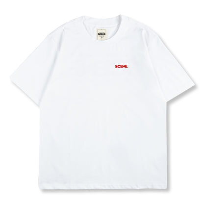 SCENE BY ICE FIRE CLASSIC TEE // WHITE & RED-WHITE & RED