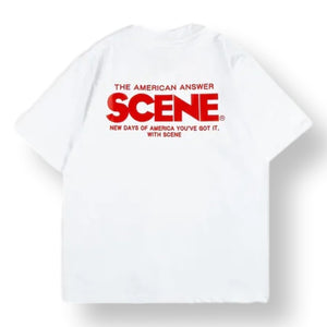 SCENE BY ICE FIRE CLASSIC TEE // WHITE & RED-WHITE & RED