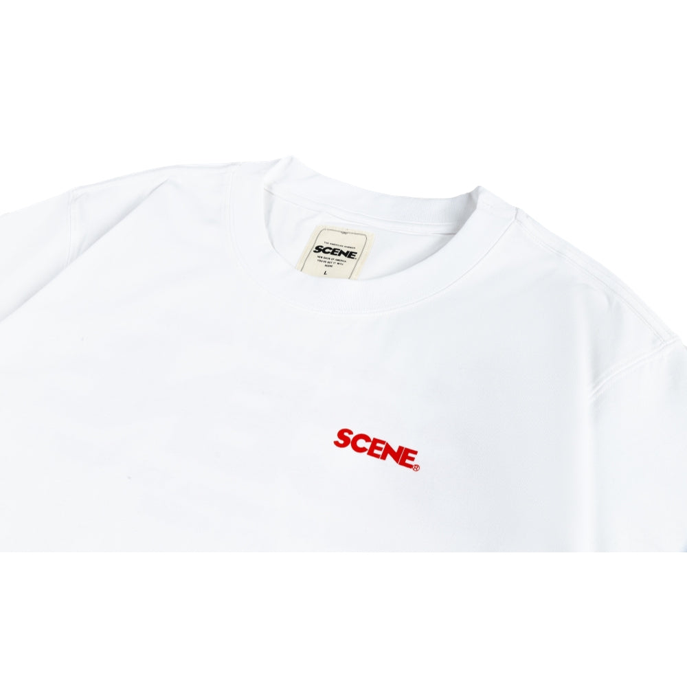 SCENE BY ICE FIRE CLASSIC TEE // WHITE & RED-WHITE & RED