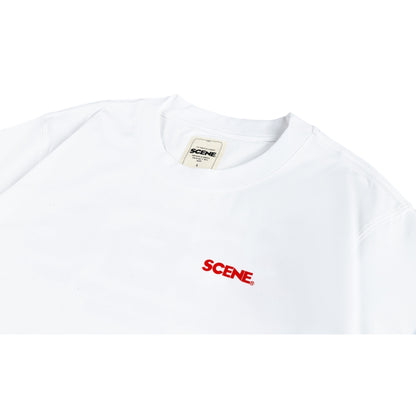 SCENE BY ICE FIRE CLASSIC TEE // WHITE & RED-WHITE & RED