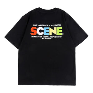 SCENE BY ICE FIRE CLASSIC TEE-RAINBOW BLACK