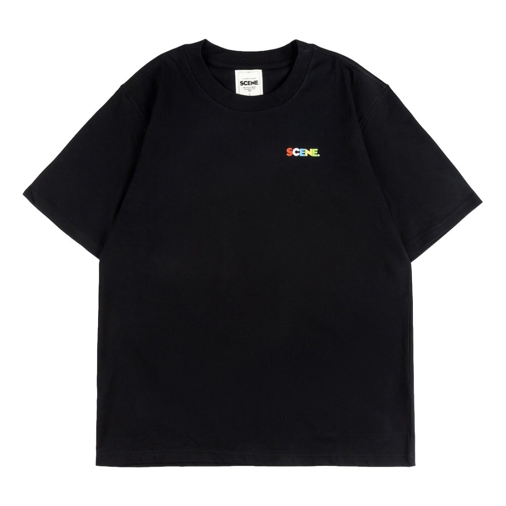 SCENE BY ICE FIRE CLASSIC TEE-RAINBOW BLACK