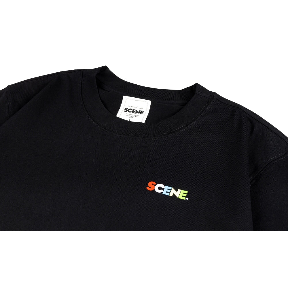 SCENE BY ICE FIRE CLASSIC TEE-RAINBOW BLACK