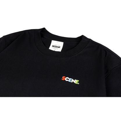 SCENE BY ICE FIRE CLASSIC TEE-RAINBOW BLACK