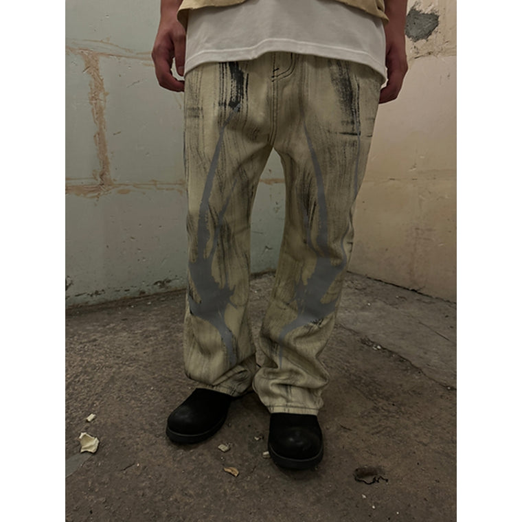 ÒLINE CLAW JEANS-DIRTY YELLOW
