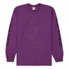 SUPREME CLAYTON P LIGHTNING LONG TEE-PURPLE