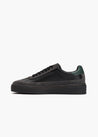 HIDDEN WHITE DARA SUEDE-TRIMMED LEATHER TRAINERS-BLACK RACING GREEN CHARCOAL