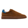 HIDDEN WHITE DARA LEATHER-TRIMMED SUEDE TRAINERS-DARK TAPUE ROYAL BLUE