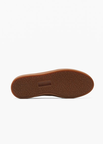 HIDDEN WHITE DARA LEATHER-TRIMMED SUEDE TRAINERS-DARK TAPUE ROYAL BLUE