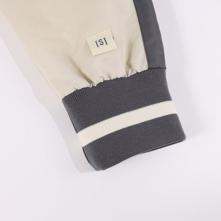 A[S]USL DARUMA EMB SOUVENIR JACKET-CHARCOAL