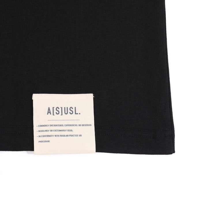 A[S]USL DARUMA PRINT TEE-BLACK