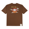 A[S]USL DARUMA PRINT TEE-BROWN