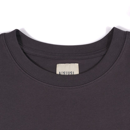 A[S]USL DARUMA PRINT TEE-CHARCOAL