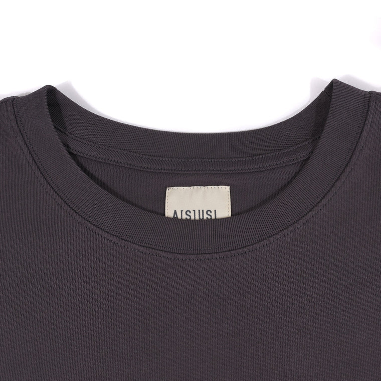 A[S]USL DARUMA PRINT TEE-CHARCOAL