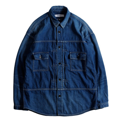 FUNDAMENTAL DENIM 2ND SHIRT 3YR WASH-INDIGO