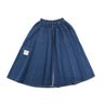 A[S]USL DENIM A-LINE SKIRT-DENIM BLUE