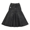 NEUTRAL SOCIETY DENIM FLARE SKIRT-BLACK DENIM