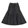 NEUTRAL SOCIETY DENIM FLARE SKIRT-BLACK DENIM