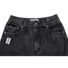 NEUTRAL SOCIETY DENIM FLARE SKIRT-BLACK DENIM