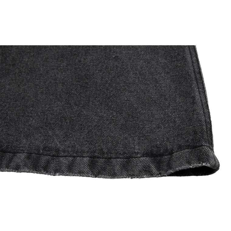 NEUTRAL SOCIETY DENIM FLARE SKIRT-BLACK DENIM