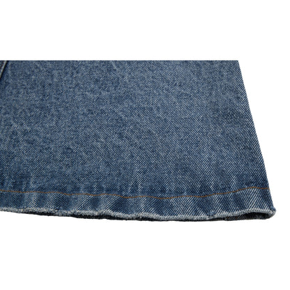 NEUTRAL SOCIETY DENIM FLARE SKIRT-BLUE DENIM