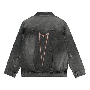 ORI FREDERIQO DENIM JACKET-BLACK