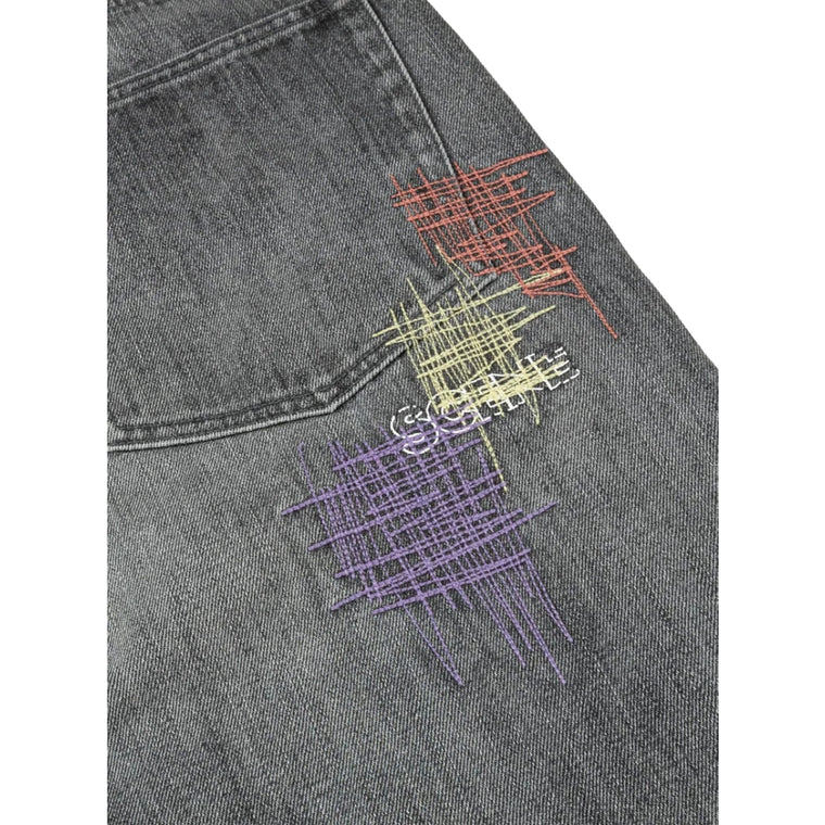 SCENE BY ICE FIRE DENIM JEANS A LP-BLACK