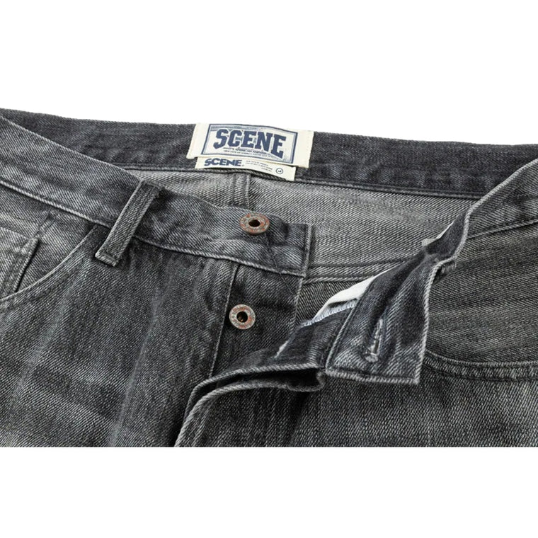 SCENE BY ICE FIRE DENIM JEANS A LP-BLACK