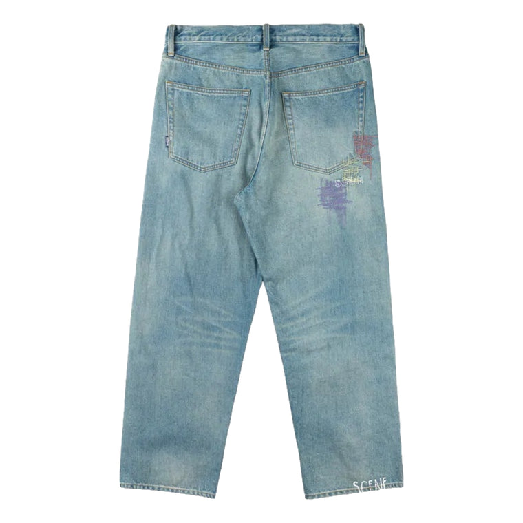 SCENE BY ICE FIRE DENIM JEANS A LP-BLUE