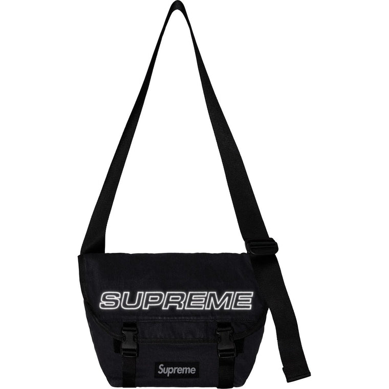SUPREME DENIM MESSENGER BAG-BLACK
