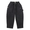 A[S]USL DENIM PATCHWORK PANTS-DENIM BLACK