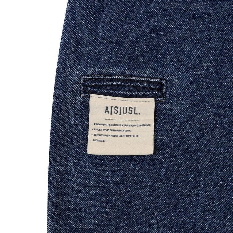A[S]USL DENIM PATCHWORK PANTS-DENIM BLUE
