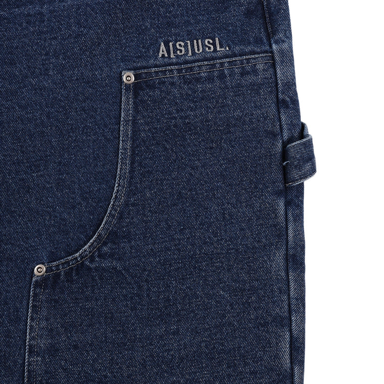 A[S]USL DENIM PATCHWORK PANTS-DENIM BLUE