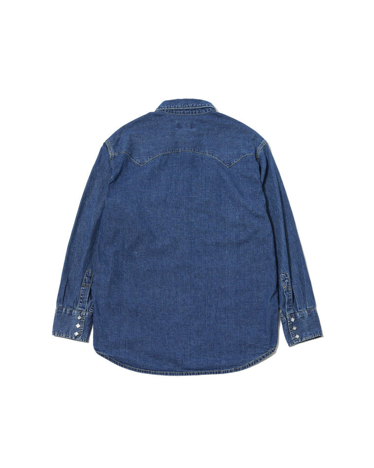 MASSES DENIM SHIRT H.WASH-INDIGO