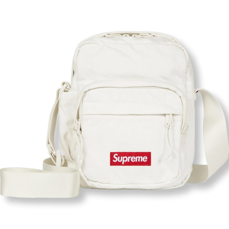 SUPREME DENIM SHOULDER BAG-WHITE