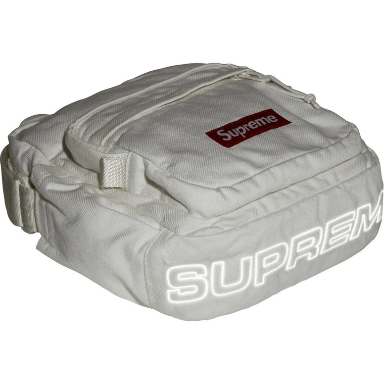 SUPREME DENIM SHOULDER BAG-WHITE