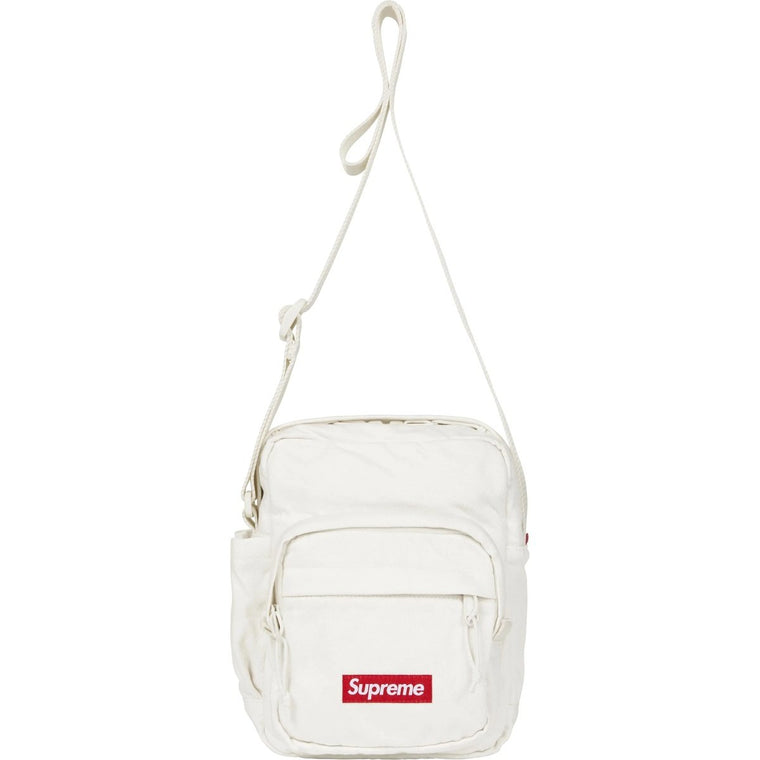 SUPREME DENIM SHOULDER BAG-WHITE