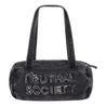 NEUTRAL SOCIETY DENIM SHOULDER BAG-BLACK DENIM