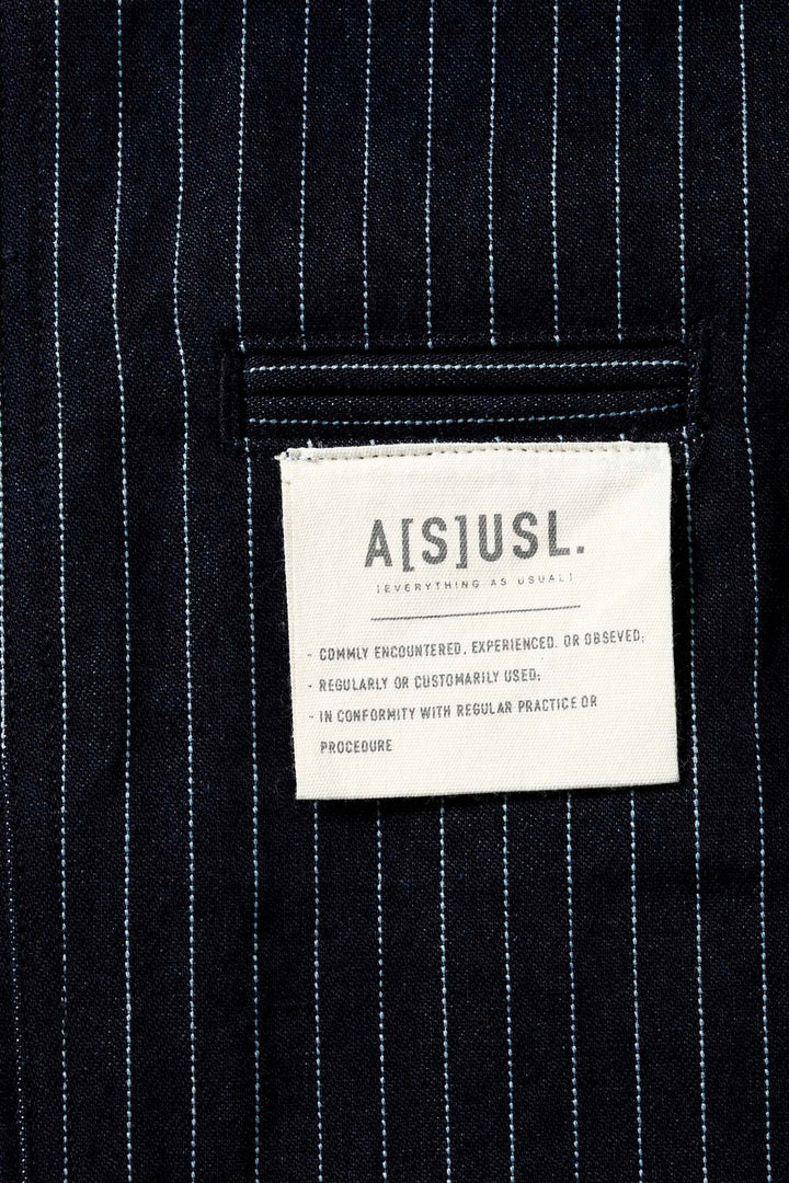 A[S]USL DENIM SIGNATURE SHORTS-DENIM STRIPES