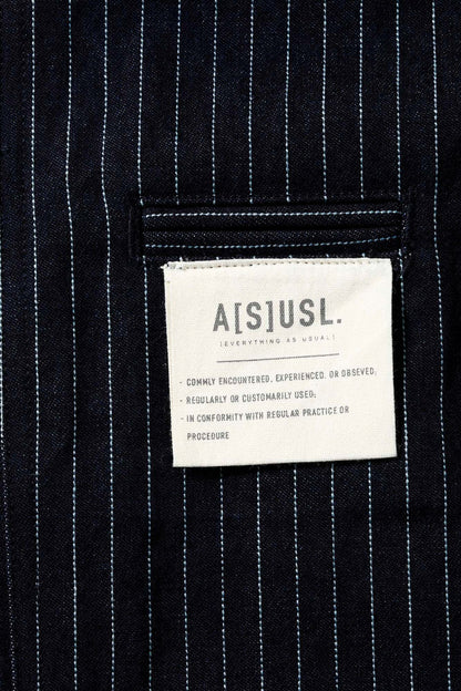 A[S]USL DENIM SIGNATURE SHORTS-DENIM STRIPES